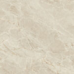 Texture de marbre beige clair avec des veines fines et diffuses, offrant un rendu élégant et naturel pour revêtements.