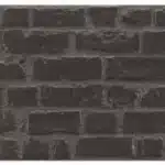 Panneau décoratif effet brique de parement sombre, style rustique, aspect pierre usée et mortier prononcé.