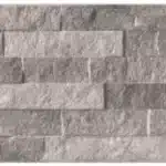 Revêtement mural en pierre empilée, aspect schiste gris et beige, format rectangulaire, idéal pour décor intérieur ou extérieur.